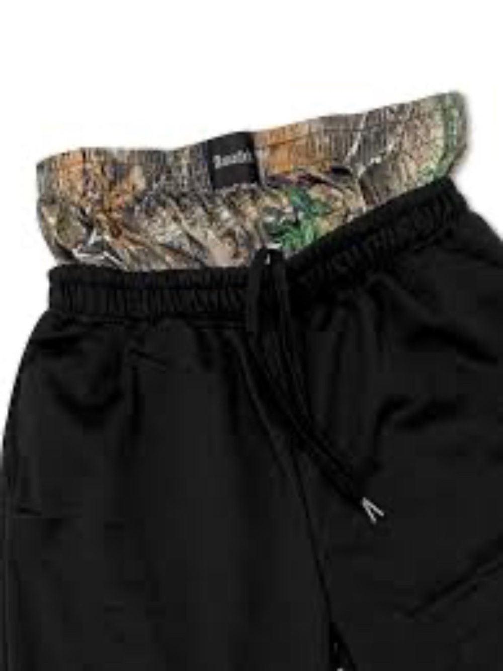Auiaifed Men’s Drawstring Sag Shorts with Camo Waistband size With Extra Small
